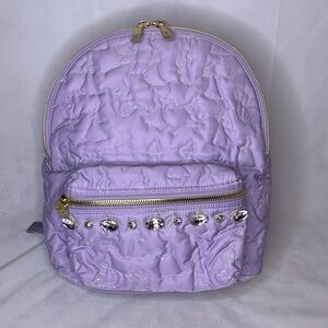 Disney Princess Stoney Clover Lane Purple Lavender Rhinestone Backpack FULL SIZE